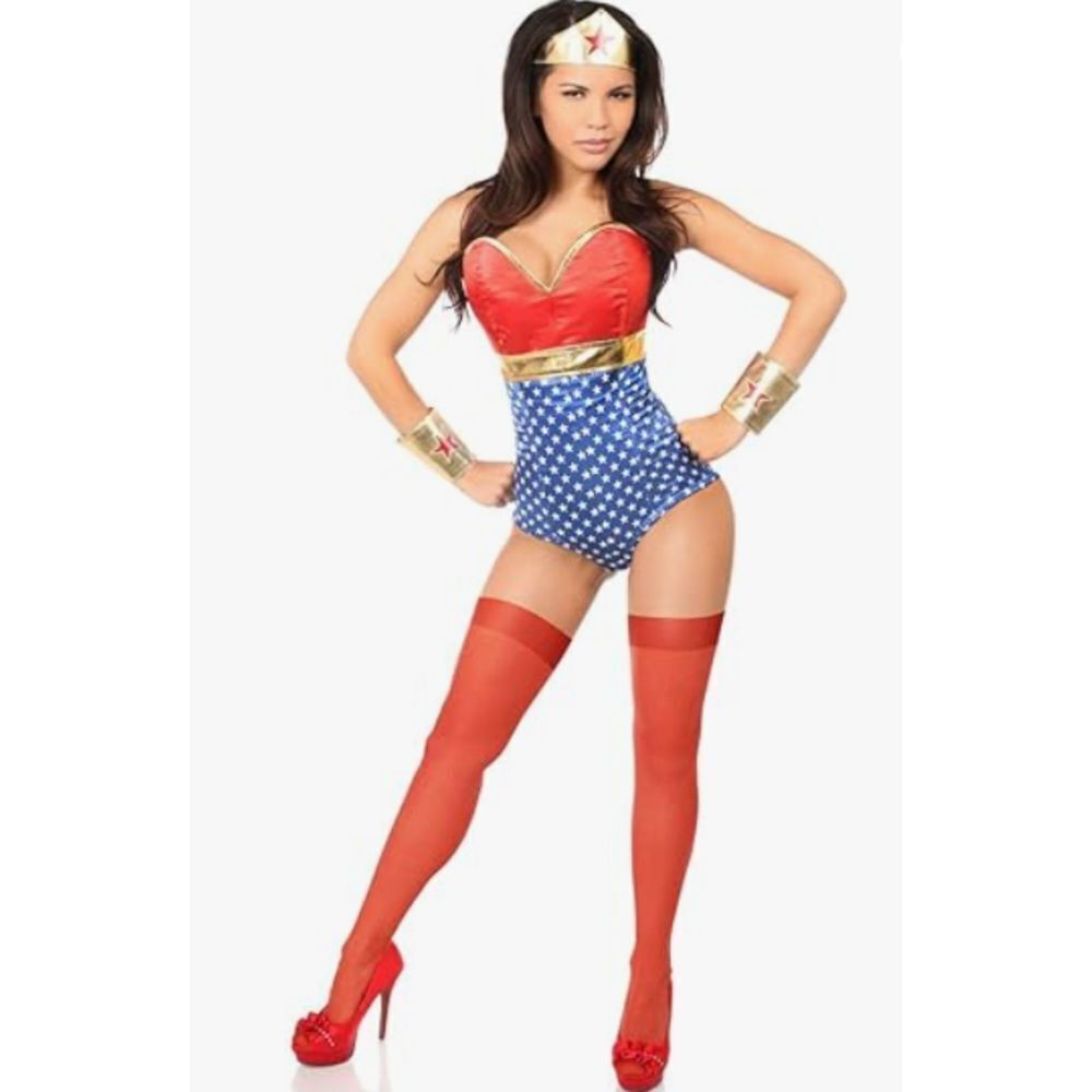 Daisy Corsets Womens XL Lavish 3 Pc Sexy Superhero Costume Corset